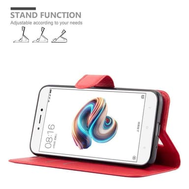 Xiaomi RedMi 5A Plånboksfodral Skal (Röd)