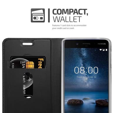 Nokia 8 2017 Fodral Skal Case (Svart)