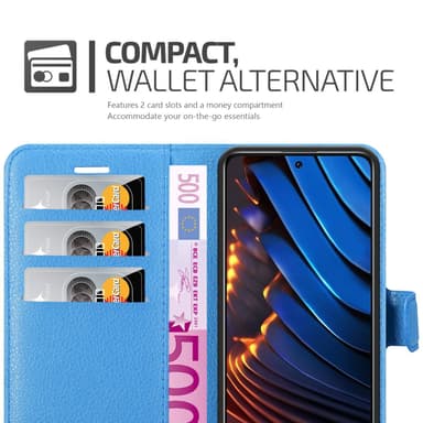 Xiaomi POCO X3 GT Plånboksfodral Skal (Blå)
