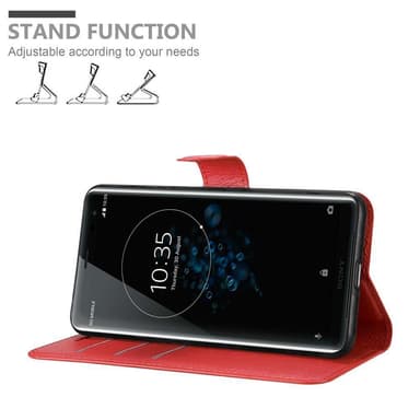 Sony Xperia XZ3 Plånboksfodral Skal (Röd)