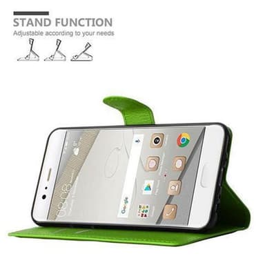 Huawei P10 PLUS Plånboksfodral Skal (Grön)