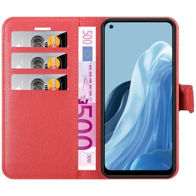 Realme 7 5G Plånboksfodral Skal (Röd)