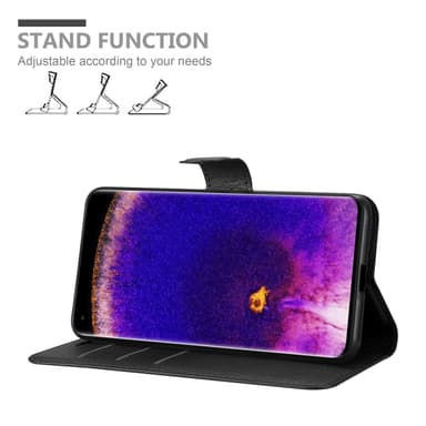Oppo FIND X5 PRO Plånboksfodral Skal (Svart)