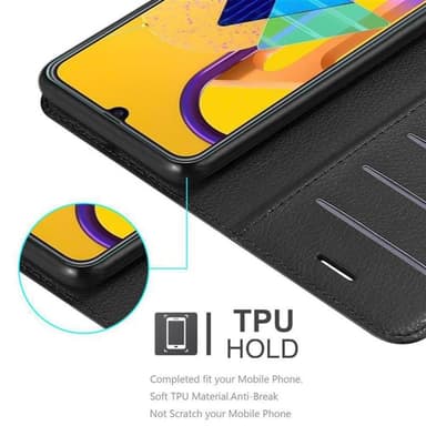 Samsung Galaxy M21 / M30s Plånboksfodral Skal (Svart)