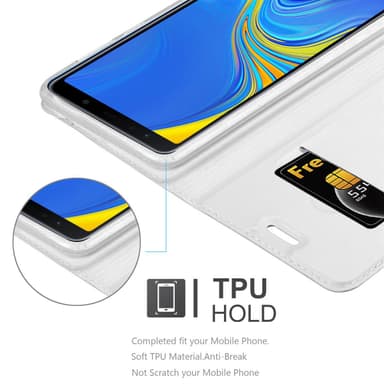 Samsung Galaxy A7 2018 Fodral Skal Case (Silver)