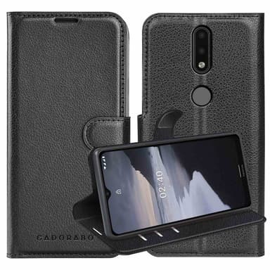 Nokia 2,4 Plånboksfodral Skal (Svart)