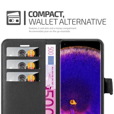 Oppo FIND X5 PRO Plånboksfodral Skal (Svart)