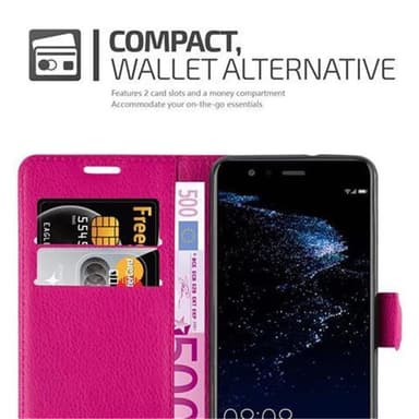 Huawei P10 LITE Plånboksfodral Skal (Rosa)