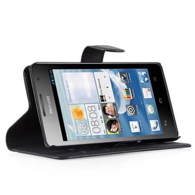 Huawei ASCEND G526 Plånboksfodral Skal (Svart)