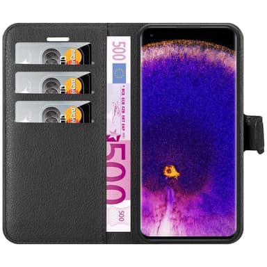 Oppo FIND X5 PRO Plånboksfodral Skal (Svart)