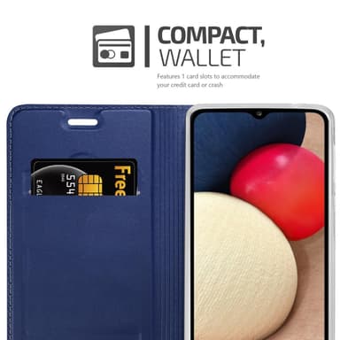 Samsung Galaxy A02s Fodral Skal Case (Blå)