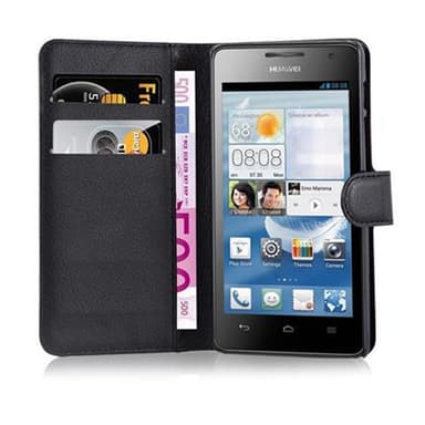 Huawei ASCEND G526 Plånboksfodral Skal (Svart)