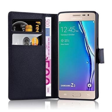 Samsung Galaxy Z3 Plånboksfodral Skal (Svart)