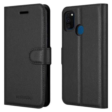Samsung Galaxy M21 / M30s Plånboksfodral Skal (Svart)