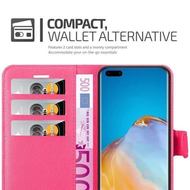 Huawei P40 PRO / P40 PRO+ Plånboksfodral Skal (Rosa)