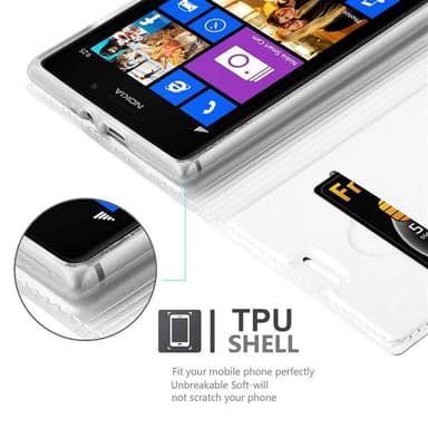 Nokia Lumia 925 Fodral Skal Case (Silver)