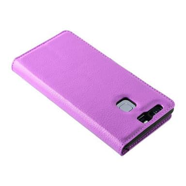 Huawei P9 Plånboksfodral Skal (Lila)