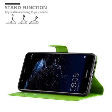 Huawei P10 LITE Plånboksfodral Skal (Grön)