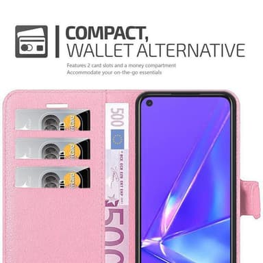 Oppo A72 Plånboksfodral Skal (Rosa)