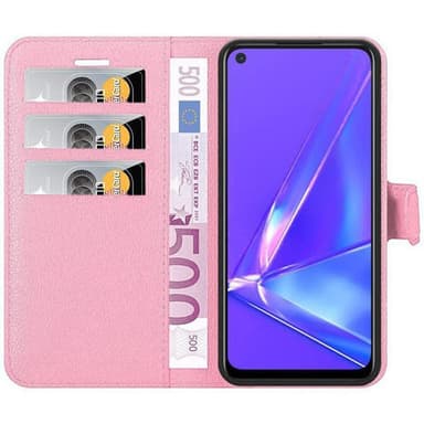 Oppo A72 Plånboksfodral Skal (Rosa)