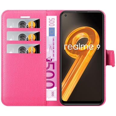 Realme 9 4G / 9 PRO+ Plånboksfodral Skal (Rosa)
