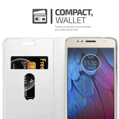 Motorola MOTO G5S PLUS Fodral Skal Case (Silver)