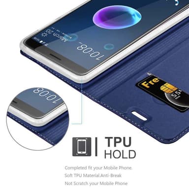HTC Desire 12 Fodral Skal Case (Blå)