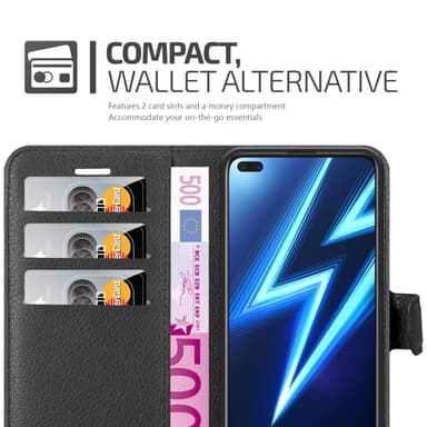 Realme 6 PRO Plånboksfodral Skal (Svart)
