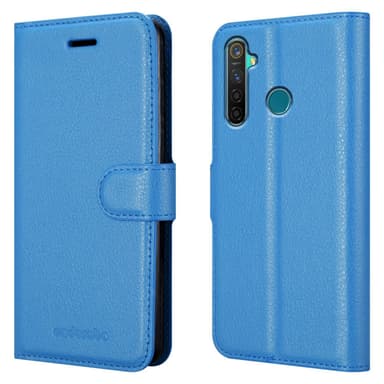 Realme 5 PRO / Realme Q Plånboksfodral Skal (Blå)