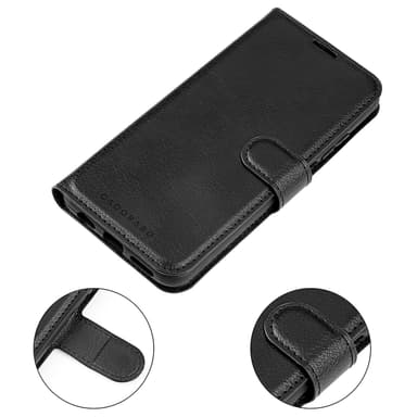 iPhone 14 PLUS Plånboksfodral Skal (Svart)