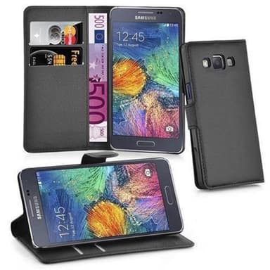 Samsung Galaxy A7 2015 Plånboksfodral Skal (Svart)