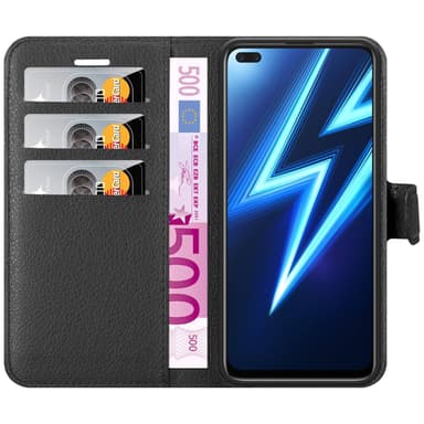 Realme 6 PRO Plånboksfodral Skal (Svart)