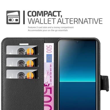 Sony Xperia L4 Plånboksfodral Skal (Svart)