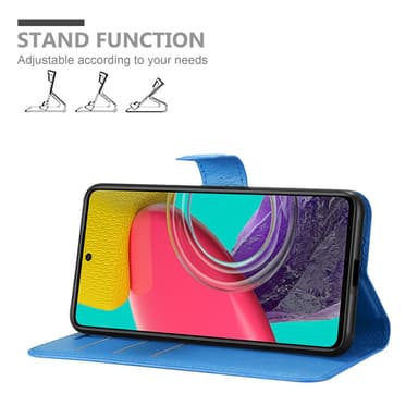 Samsung Galaxy M53 5G Plånboksfodral Skal (Blå)