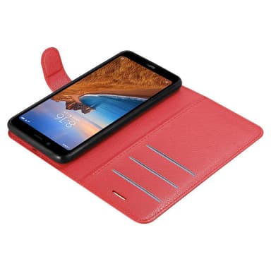 Xiaomi RedMi 7A Plånboksfodral Skal (Röd)