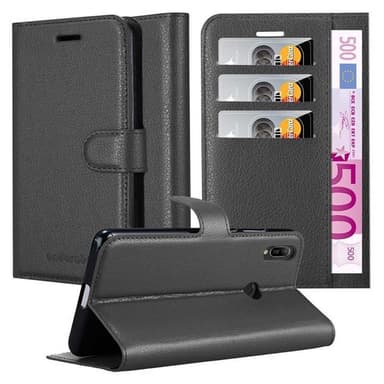 Huawei Y6 2019 Plånboksfodral Skal (Svart)