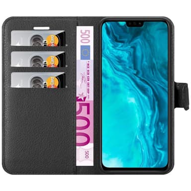 Honor 9X LITE Plånboksfodral Skal (Svart)