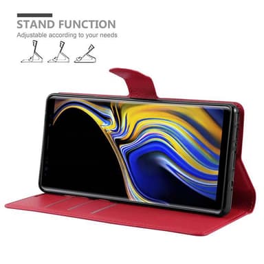 Samsung Galaxy NOTE 9 Plånboksfodral Skal (Röd)