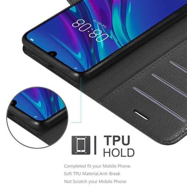 Huawei Y6 2019 Plånboksfodral Skal (Svart)