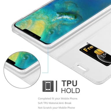 Huawei MATE 20 PRO Fodral Skal Case (Silver)