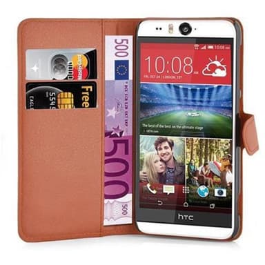 HTC Desire EYE Plånboksfodral Skal (Brun)