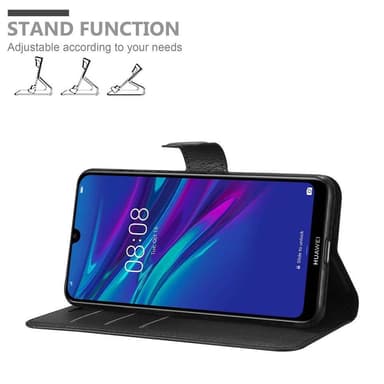 Huawei Y6 2019 Plånboksfodral Skal (Svart)