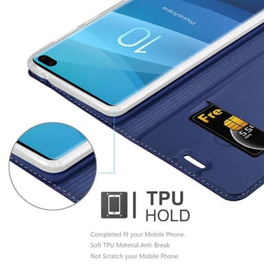 Samsung Galaxy S10 PLUS Fodral Skal Case (Blå)