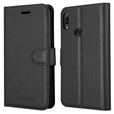 Huawei Y6 2019 Plånboksfodral Skal (Svart)