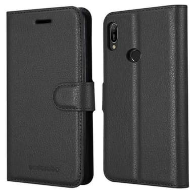 Huawei Y6 2019 Plånboksfodral Skal (Svart)