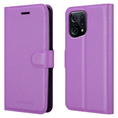 Oppo FIND X5 Plånboksfodral Skal (Lila)