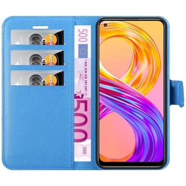 Realme 8 4G / 8 PRO Plånboksfodral Skal (Blå)