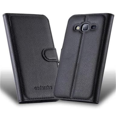 Samsung Galaxy J3 2015 Plånboksfodral Skal (Svart)