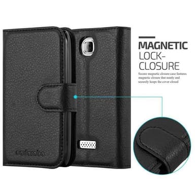 WIKO CINK PLUS Plånboksfodral Skal (Svart)