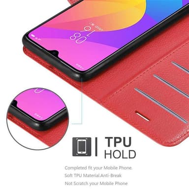 Xiaomi Mi CC9 Plånboksfodral Skal (Röd)
